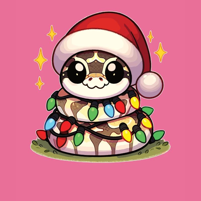 Santa Hat Christmas Fairy Lights Python