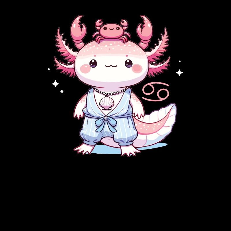 Axolotl als Sternzeichen Krebs
