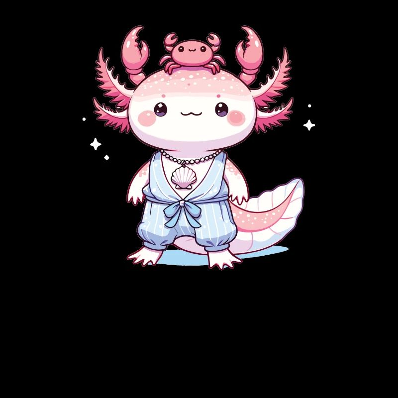 Axolotl als Sternzeichen Krebs