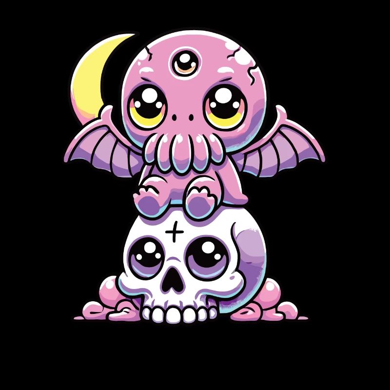 Kawaii Gothic Cthulhu Pastellfarben Gothic Goth