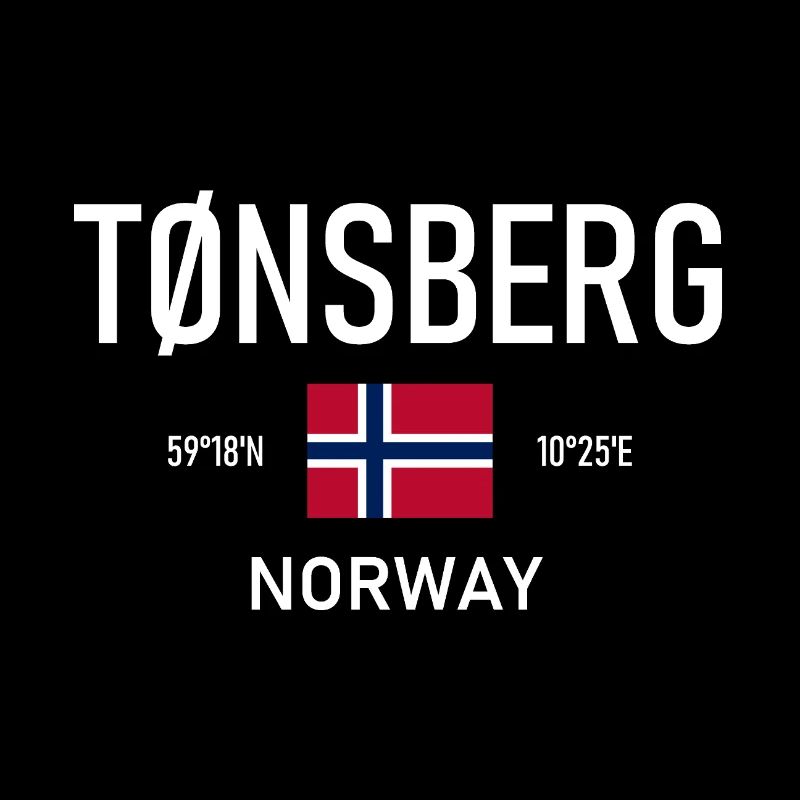 Tønsberg - Norway - Coordinates - Flag Tonsberg
