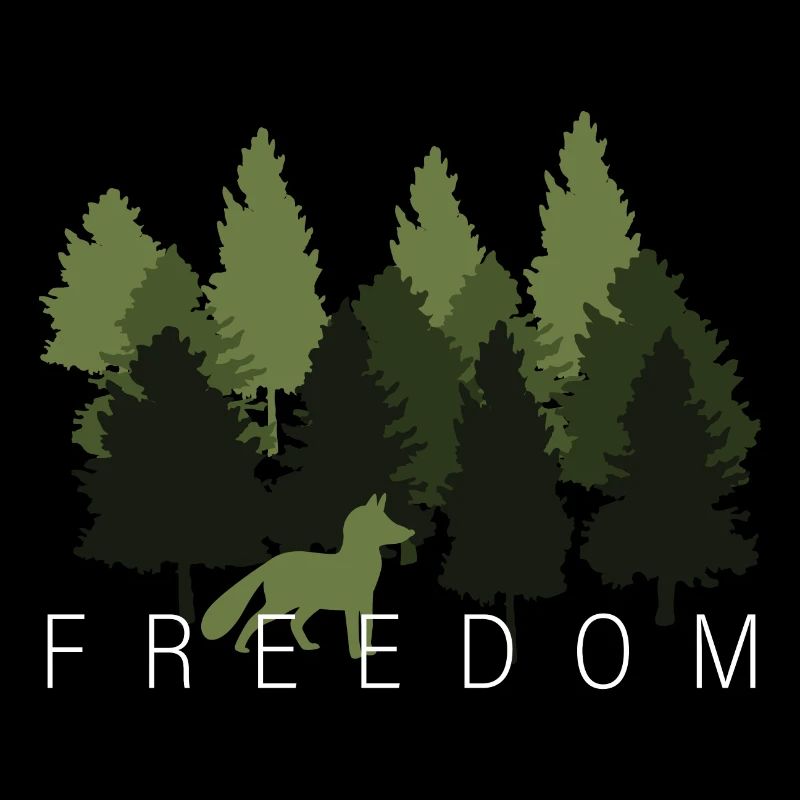 Fuchs Wald Freiheit Spruch