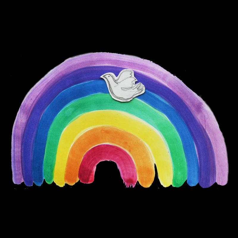 Regenbogen Friedenstaube
