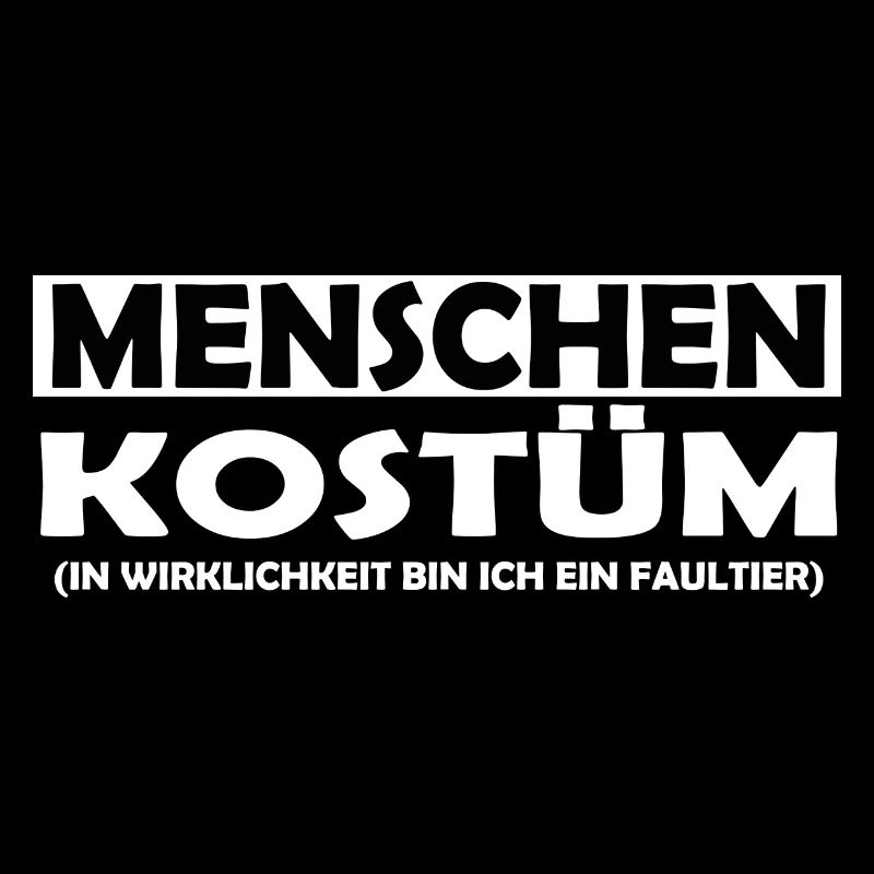 Menschenkostüm Faultier