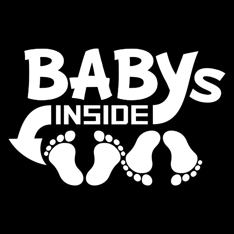 Babys Inside 2 Zwillinge Schwanger Bauch Lustig