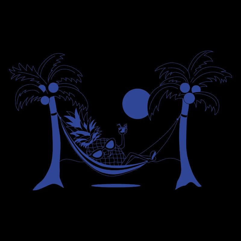 À la plage - Bleu