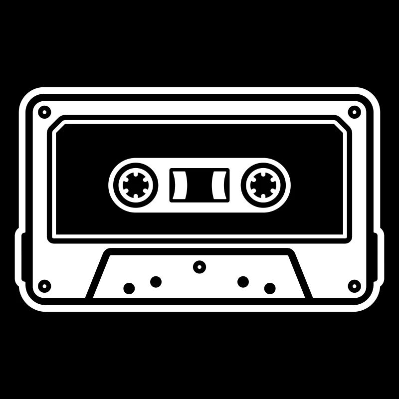Cassette Cassette Rétro Vintage Mixtape icône logo