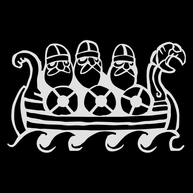 Wikinger im Boot