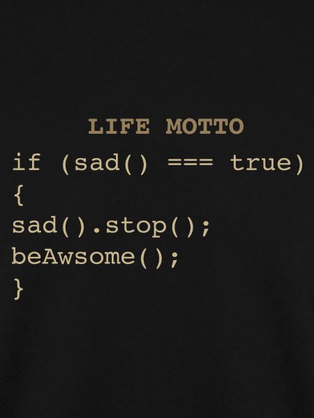 Developer IT Life Motto