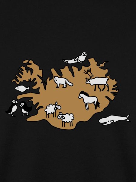 island Karte Tiere