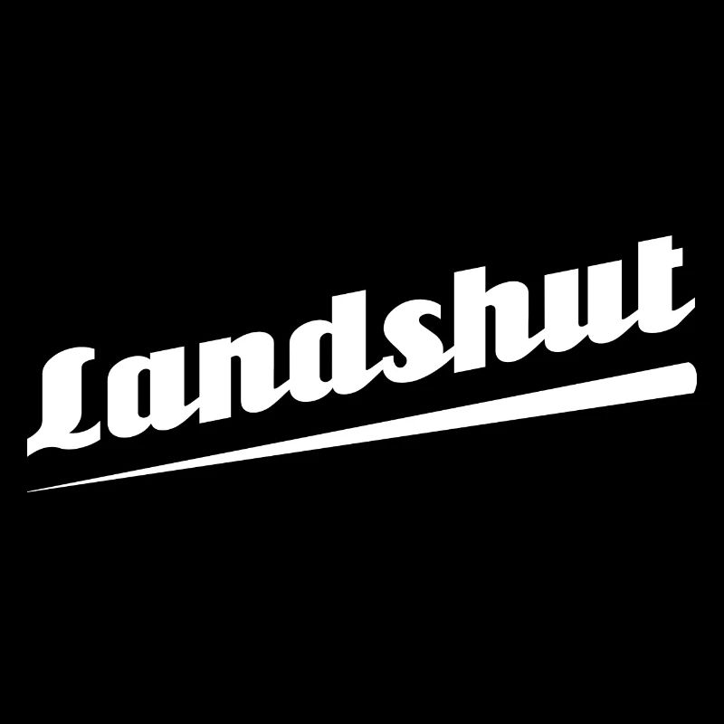 Landshut - Textdesign mit Stadtnamen