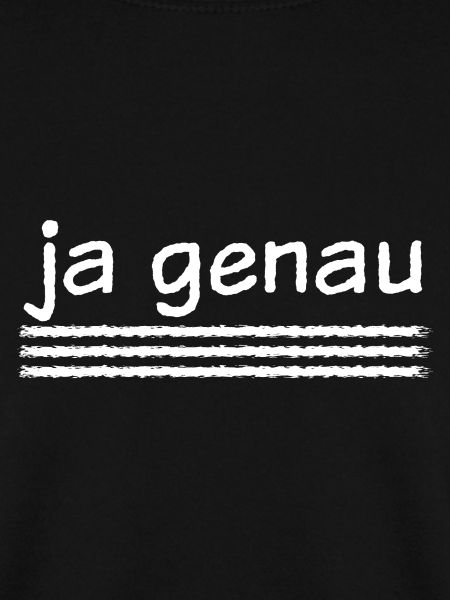 ja genau (white)