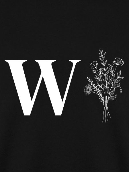 Minimalistisches Blumen-Lette