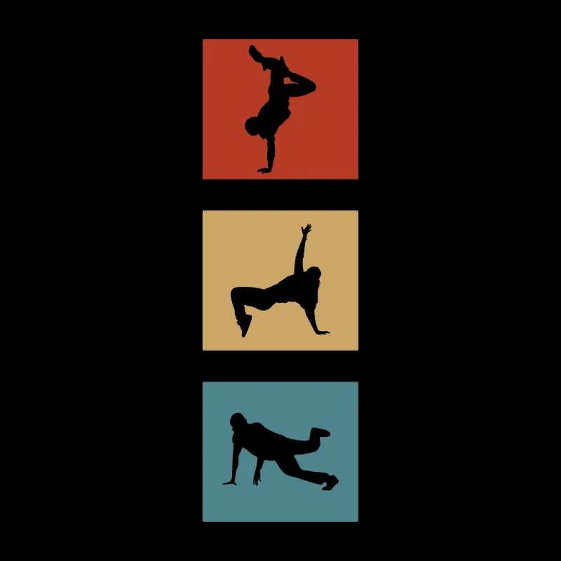 Breakdance rétro bboy breaker