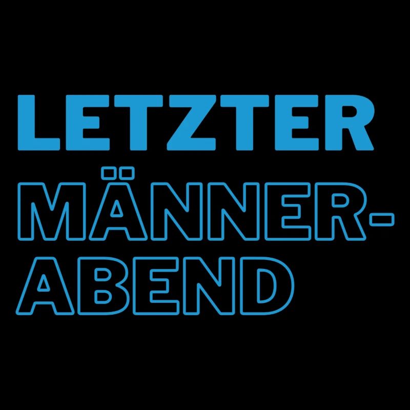 letzter Männerabend blau