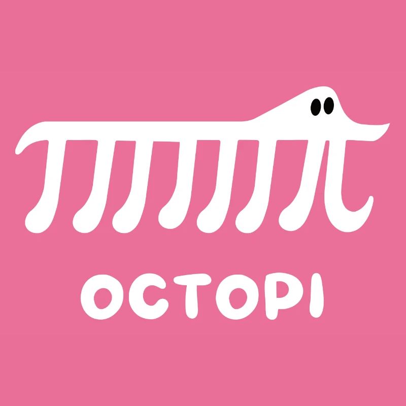 Funny Pi Math Design - Octopi math