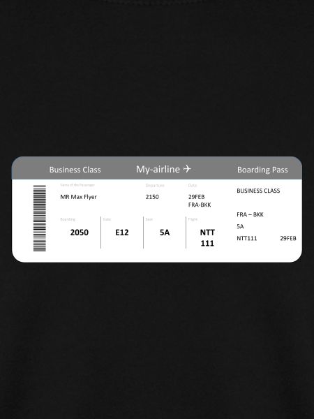 Boarding Pass Business Class