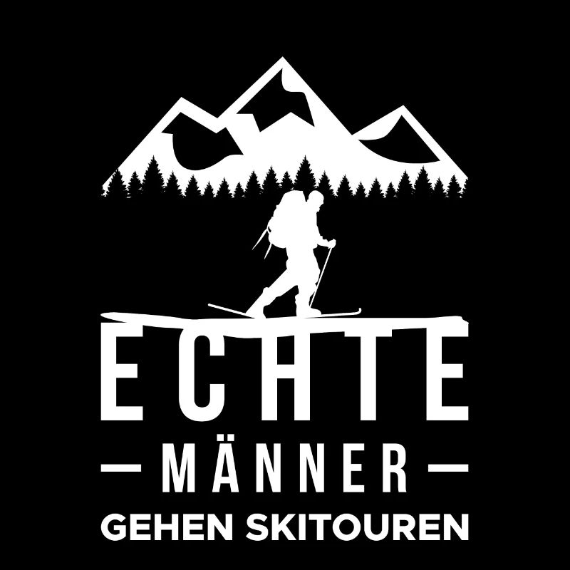 Echte Männer Gehen Skitouren Geschenk