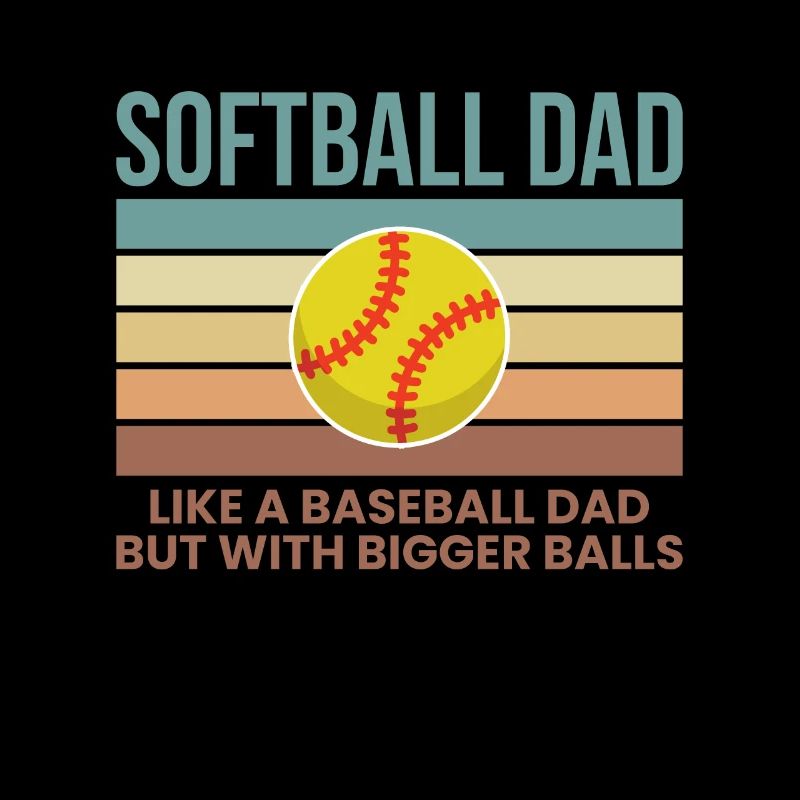 Softball Dad Shirt Geschenk