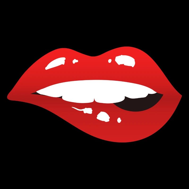 Sexy Lady's Red Lips