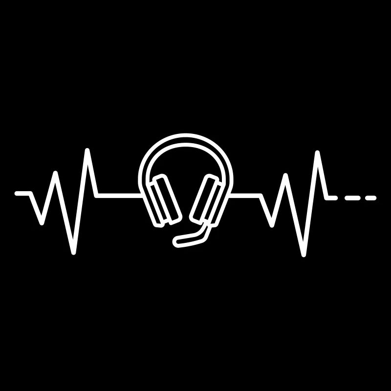 Heartbeat headset headphone microphone home office