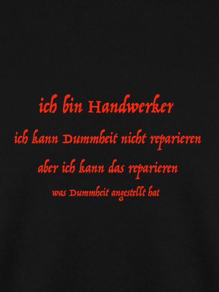 ich bin Handwerker