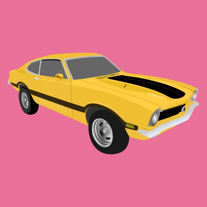 Gelbes Auto
