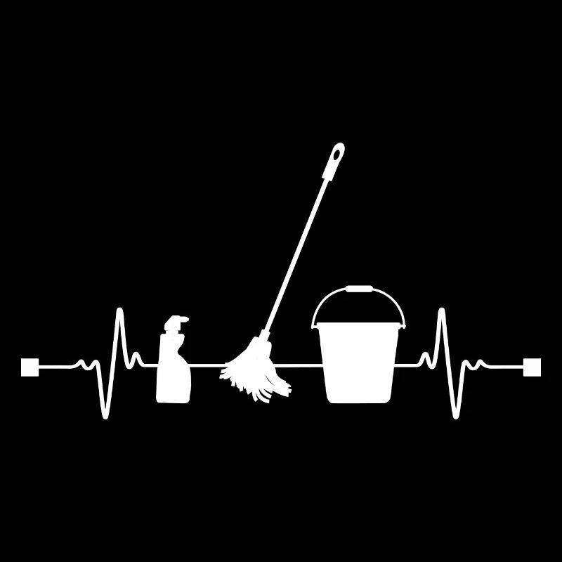 Cleaning elements with a heartbeat