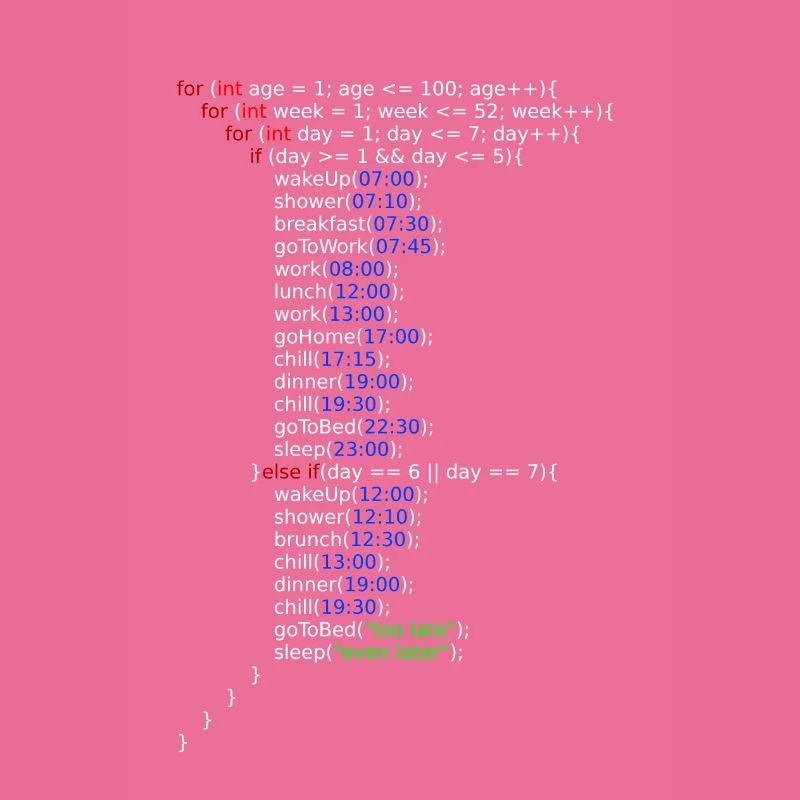 Ma vie - Java Code