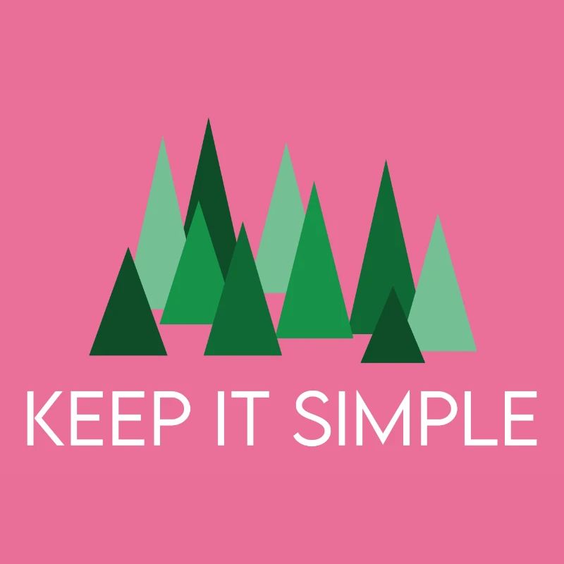 Keep it Simple Wald Camping Spruch