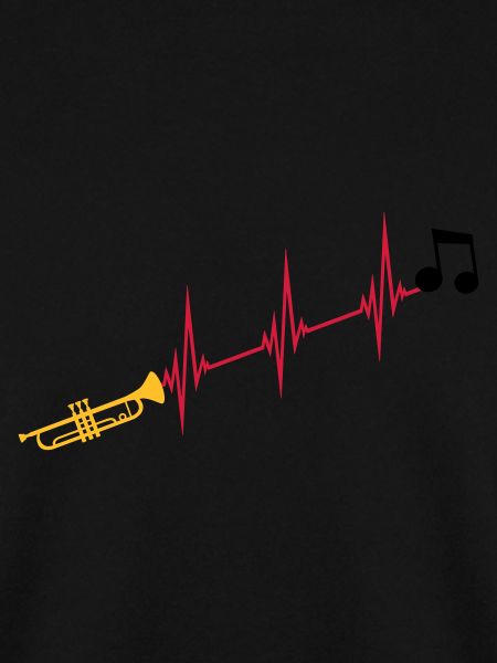 Musiknote Herzschlag Trompete