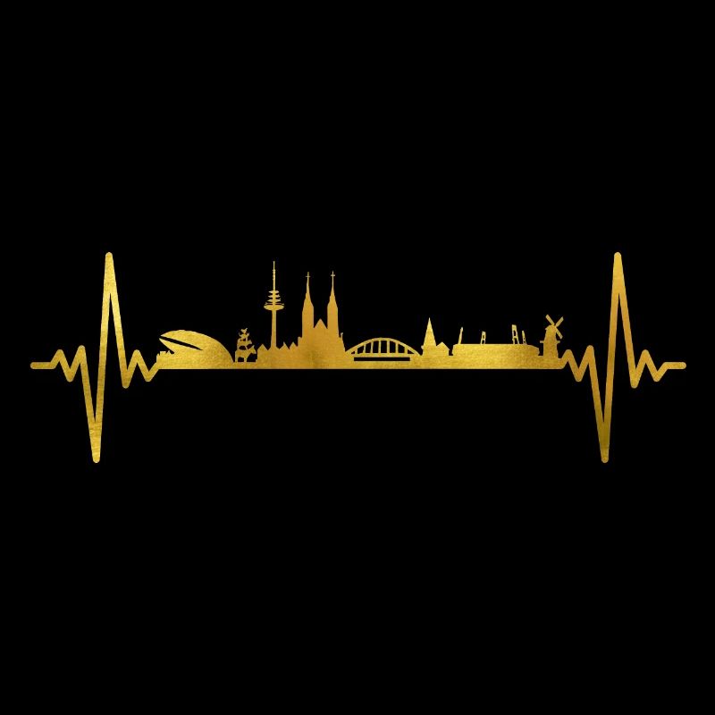 Bremen Skyline Herzschlag