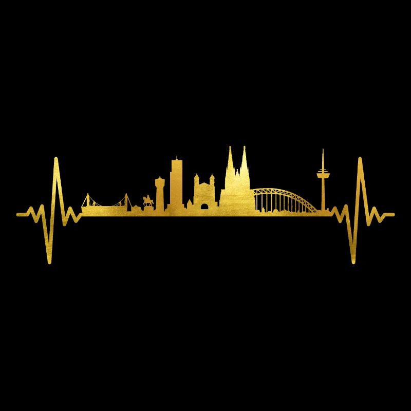 Cologne Skyline Heartbeat