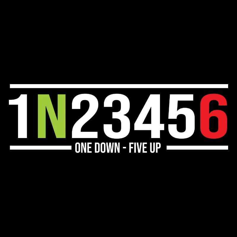 Engrenages de moto 1N23456 One Down-Five Up