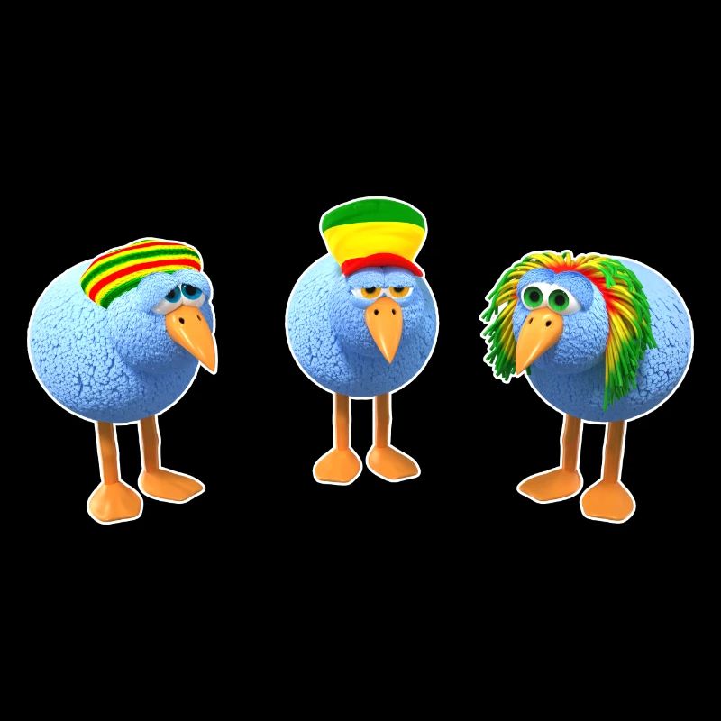 Three little Reggae Birds