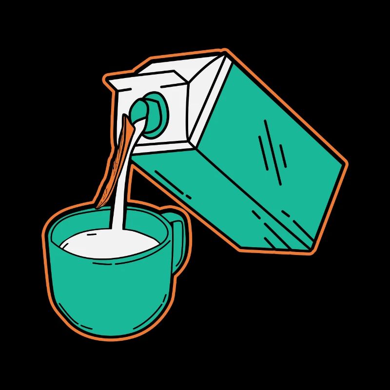 Milch Milchkaffee Milchtüte Kaffee