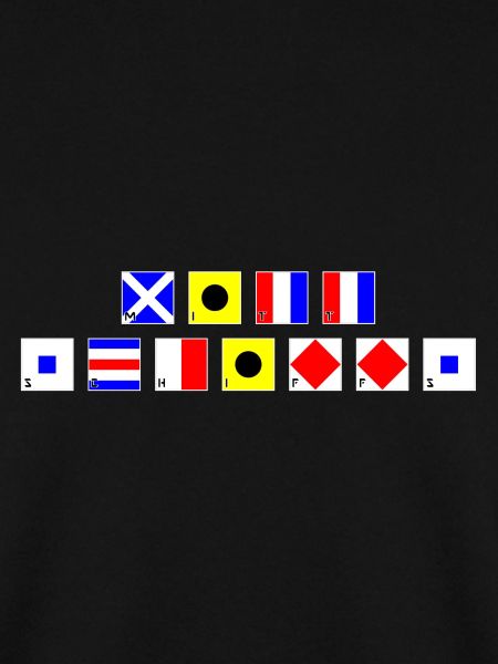 mittschiffs im Flaggenalphabet