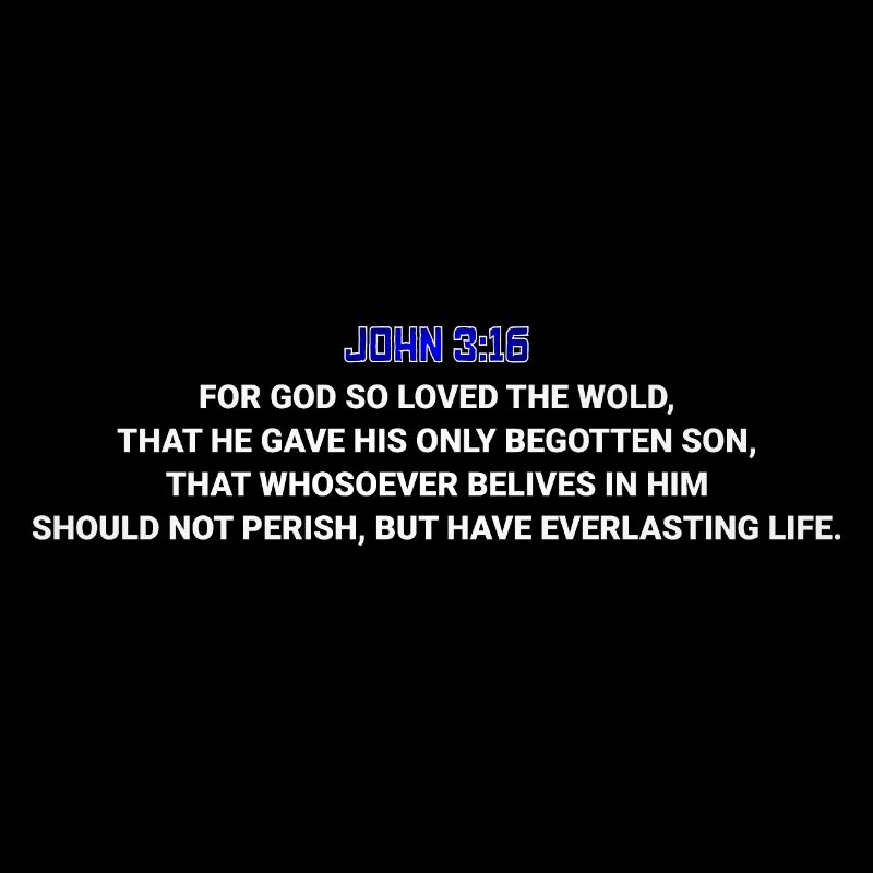 Johannes 3:16 TEXT