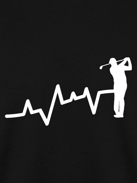 Golfspieler Herzschlag Golf