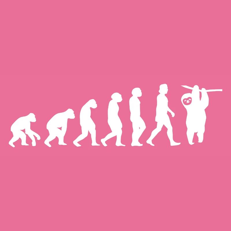 Faultier an einem Ast Evolution der Menschen Tiere