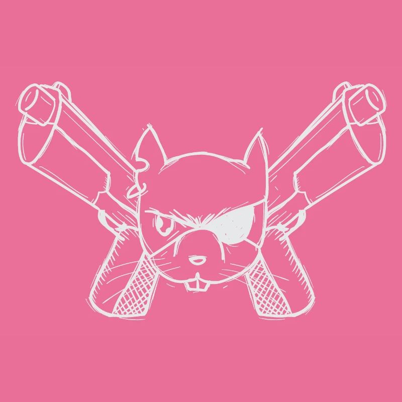 Eichhörnchen mit einer Waffe