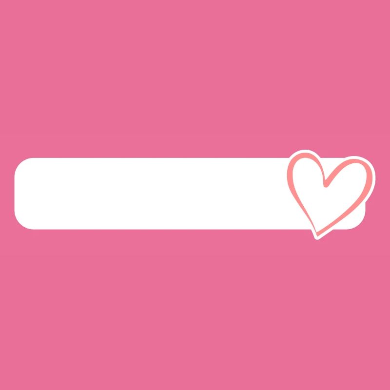 Heart Shield Frame Field Writable Pink Heart