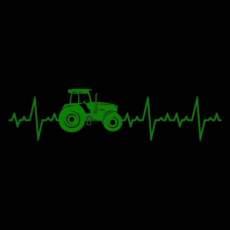 Traktor Herzschlag Bauer Bauernhof