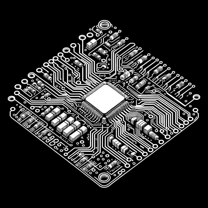 CPU anatomique et PCB - Cool Computer Scientists