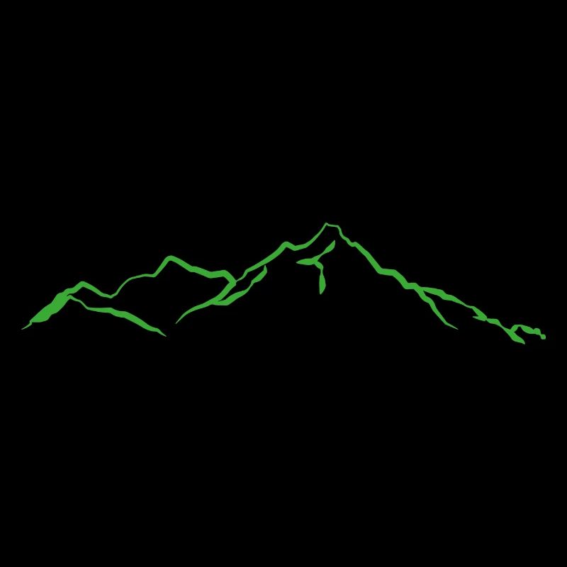 Mountains light green