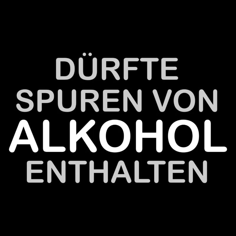 Spuren von Alkohol