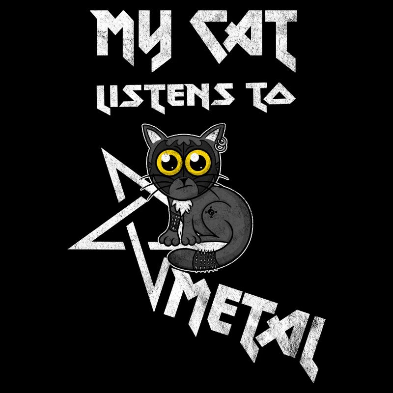Mon chat écoute Metal - Washed Effect