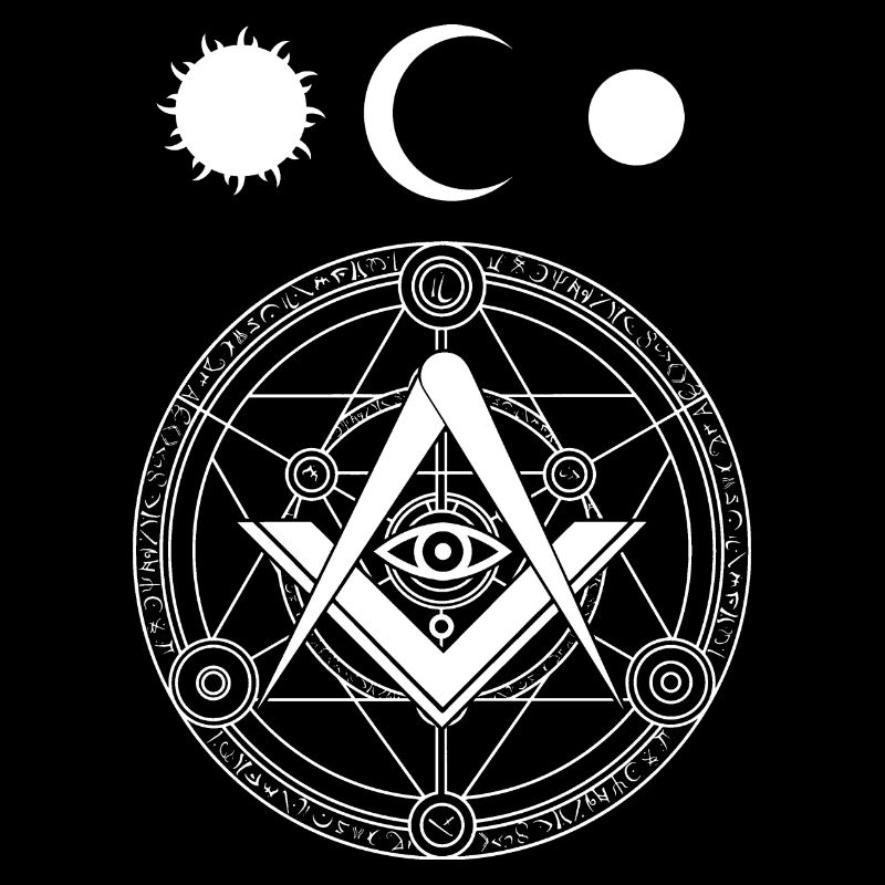 Illuminati Circle - Sun Moon Planet