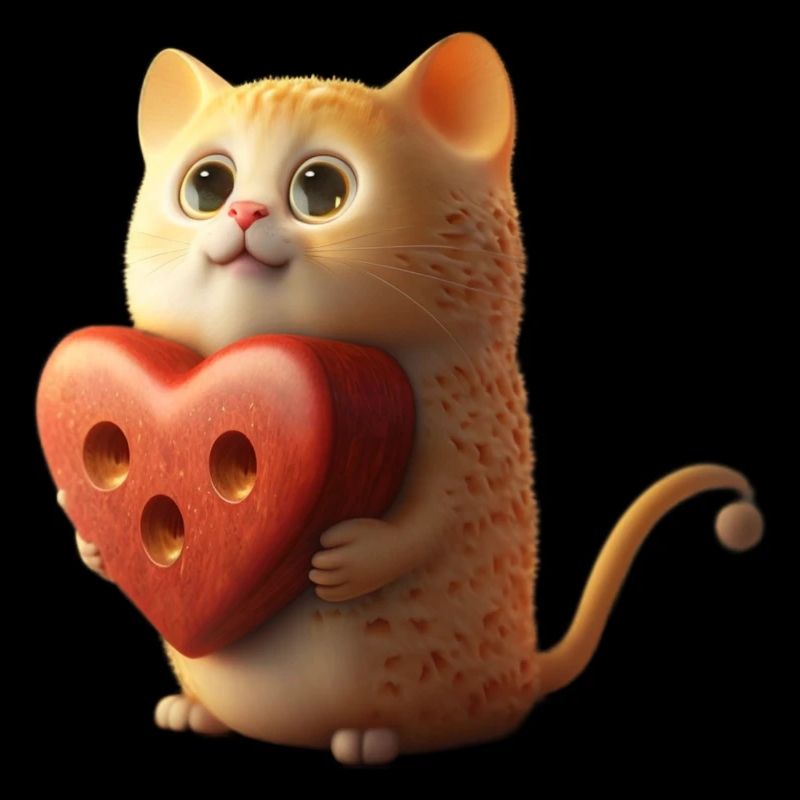 Katze Herz Tier