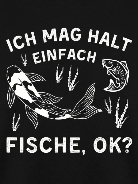 Fisch Angler Fischmotiv Spruch